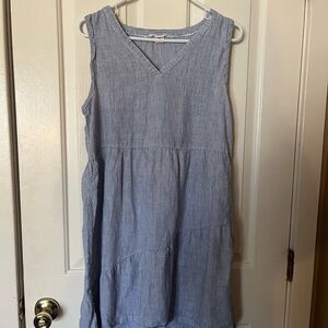 Women’s Lucky Brand Linen Sleeveless Dress Size M